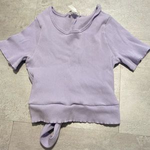 Purple crop top